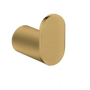 Esperia Brushed Gold Solid Brass Round Robe Hook
